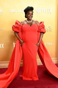 Wunmi Mosaku at The 32nd Annual Actor Awards Presented by SAG-AFTRA held at the Shrine Auditorium and Expo Hall on March 01, 2026 in Los Angeles, California.