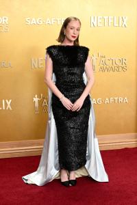 Hannah Einbinder at The 32nd Annual Actor Awards Presented by SAG-AFTRA held at the Shrine Auditorium and Expo Hall on March 01, 2026 in Los Angeles, California.