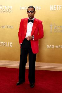 Tyler James Williams at The 32nd Annual Actor Awards Presented by SAG-AFTRA held at the Shrine Auditorium and Expo Hall on March 01, 2026 in Los Angeles, California.
