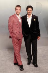 Harrison Ball and Zac Posen at the 2026 Vanity Fair Oscar Party held at the Los Angeles County Museum of Art on March 15, 2026 in Los Angeles, California.