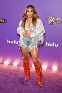 Jazmine Robinson at the World Premiere for Disney+'s "Hannah Montana 20th Anniversary Special" on March 23, 2026 in Los Angeles, California.