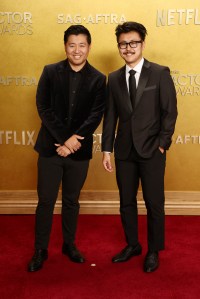 Ryan Omoto and Daniel Omoto at the 32nd Annual Actor Awards Presented by SAG-AFTRA held at Shrine Auditorium and Expo Hall on March 01, 2026 in Los Angeles, California.