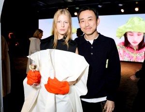 Siem Cruysweegs and Jason Rider at the LVMH Prize Cocktail during Paris Fashion Week held at Voyage Samaritaine on March 04, 2026 in Paris, France.