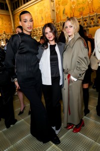 Cyrus Veyssi, Julia Mervis and Renee Rapp at the LVMH Prize Cocktail during Paris Fashion Week held at Voyage Samaritaine on March 04, 2026 in Paris, France.