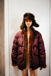 Backstage at Miu Miu Fall 2026 Ready-to-Wear Collection at Paris Fashion Week
