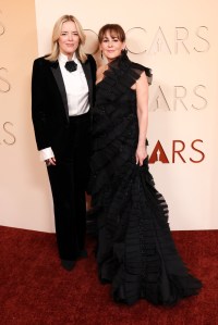 Ornela March and Lesley Barber at the 98th Annual Oscars held at Dolby Theatre on March 15, 2026 in Hollywood, California.