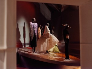 Schiaparelli Exhibit photographed for WWD at the V&A Museum on March 24, 2026 in London, England