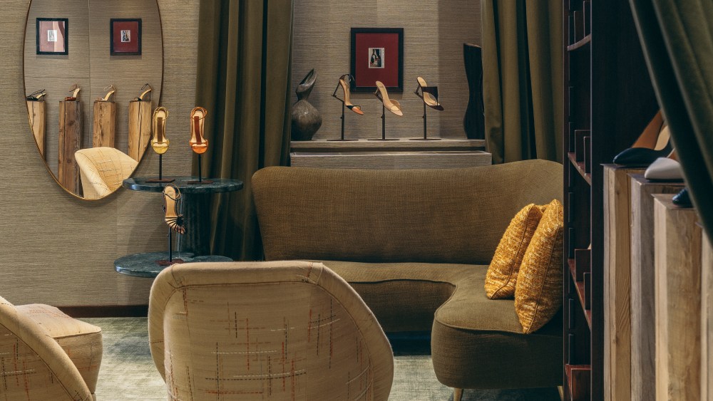 Inside the Francesco Russo store in Milan.