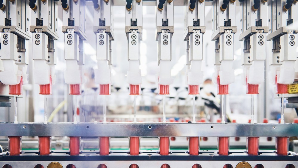 Inside a Cosmax manufacturing center.