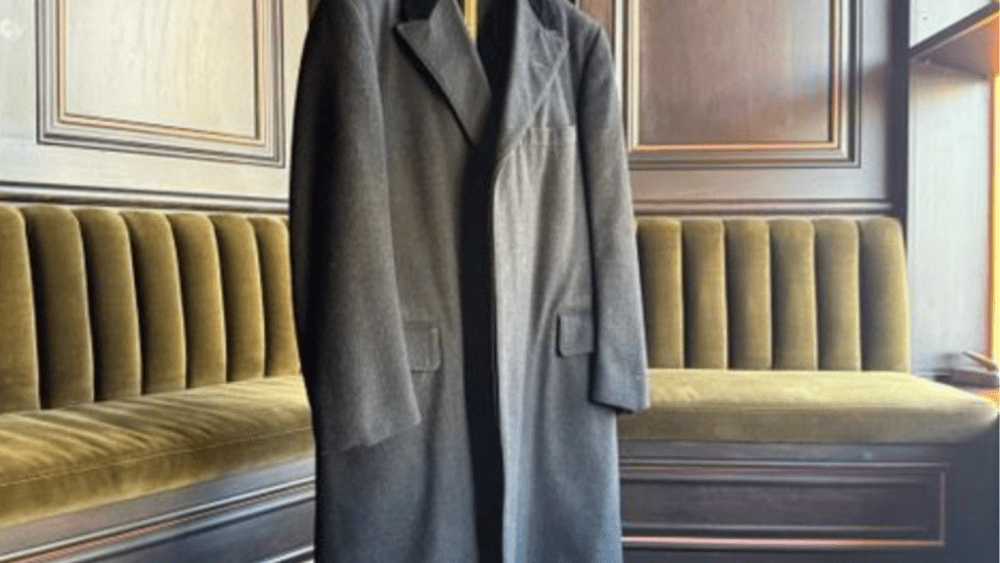 F. Scott Fitzgerald's wool Chesterfieldcoat was made by Brooks Brothers.
