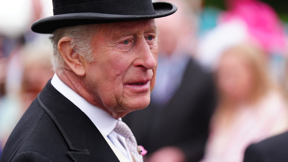 EDINBURGH, SCOTLAND - JULY 01: King Charles III attends the Sovereign's Garden Party at the Palace of Holyroodhouse on July 1, 2025 in Edinburgh, Scotland. King Charles III and Queen Camilla are visiting Scotland with members of the Royal Family for a Royal Week until Friday, July 04. (Photo by Jane Barlow - WPA Pool/Getty Images)