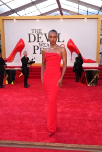 NEW YORK, NEW YORK - APRIL 20: Jasmine Tookes attends the world premiere of The Devil Wears Prada 2 at Lincoln Center in New York, New York on April 20, 2026. (Photo by TheStewartofNY/Getty Images for 20th Century Studios )