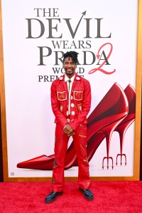 NEW YORK, NEW YORK - APRIL 20: Jon Batiste attends the world premiere of The Devil Wears Prada 2 at Lincoln Center in New York, New York on April 20, 2026. (Photo by Bryan Bedder/Getty Images for 20th Century Studios )