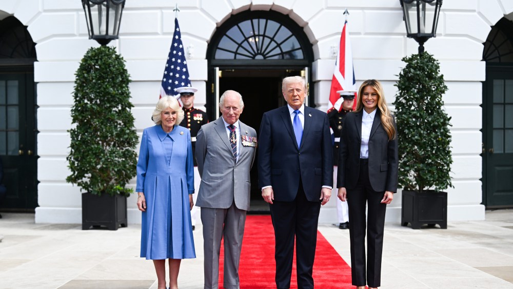 President Donald Trump and First Lady Melania Trump bid farewell to Queen Camilla and King Charles III.