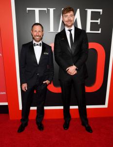 Jeff Housenbold and MrBeast at The 2026 TIME100 Gala held at Jazz at Lincoln Center on April 23, 2026 in New York, New York.