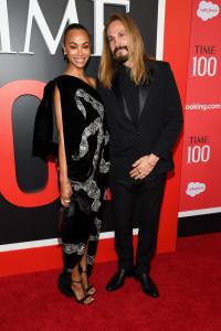 Zoe Saldana and Marco Perego Saldaña at The 2026 TIME100 Gala held at Jazz at Lincoln Center on April 23, 2026 in New York, New York.