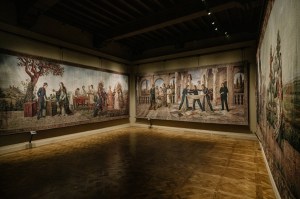 Gucci Firenze photographed for WWD at Palazzo della Mercanzia on April 22, 2026 in Florence, Italy.