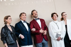 Carolina Cucinelli, Brunello Cucinelli, Joshua Jackson, Federica Benda and Camilla Cucinelli