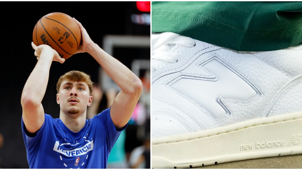 Cooper Flagg, New Balance sneakers