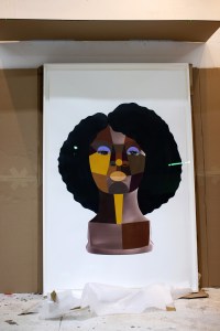 A look inside Derrick Adams' studio.