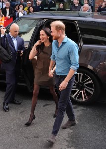 MELBOURNE, AUSTRALIA - APRIL 16: Meghan, Duchess of Sussex, and Prince Harry, Duke of Sussex arrive for a visit to batry Australia, a mental health engagement program at Swinburne University of Technology on April 16, 2026 in Melbourne, Australia. The Duke and Duchess of Sussex are on a four-day visit to Australia, with engagements across Melbourne, Canberra and Sydney. (Photo by Jonathan Brady/PA Wire-Pool/Getty Images)