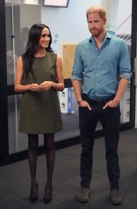 MELBOURNE, AUSTRALIA - APRIL 16: Meghan, Duchess of Sussex, and Prince Harry, Duke of Sussex visit Batyr, a mental health engagement programme, at Swinburne University of Technology in Hawthorn on day three of the royal trip on April 16, 2026 in Melbourne, Australia. The Scar Tree Walk is a journey connecting traditional and contemporary Aboriginal cultures and histories of the Kulin Nation. The royal couple are on a four-day visit to Australia, with engagements across Melbourne, Canberra and Sydney. (Photo by Jonathan Brady-Pool/Getty Images)