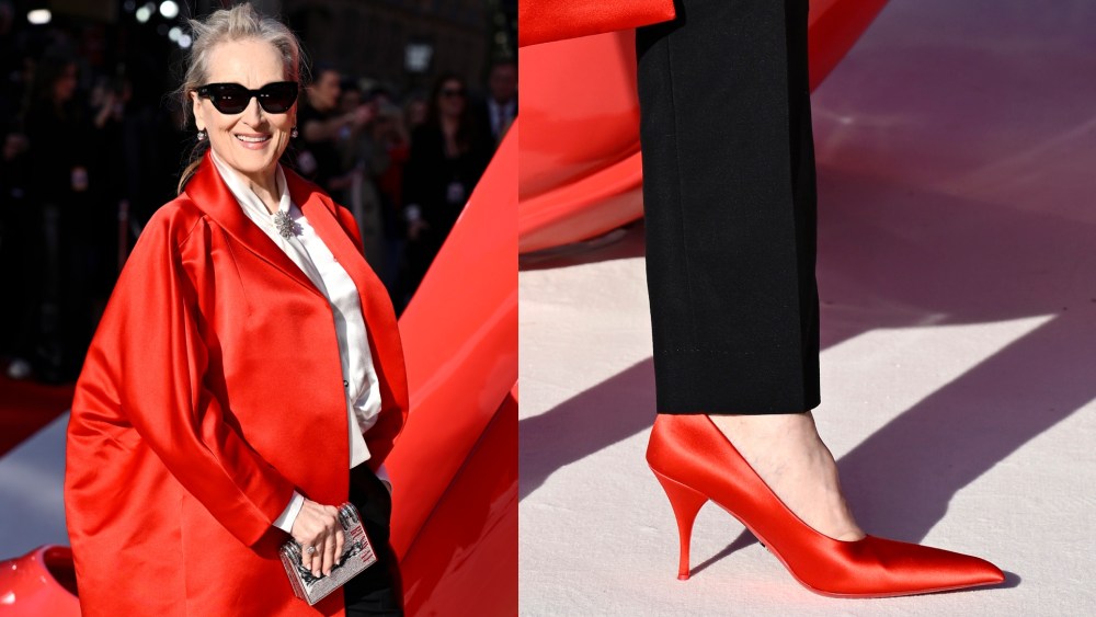 Meryl Streep attends "The Devil Wears Prada 2" European Premiere inside Leicester Square on Wednesday in London, England.