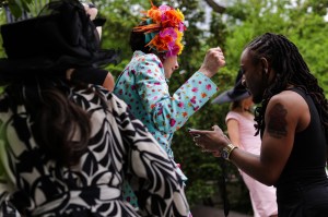 The scene at Central Park Hat Luncheon.
