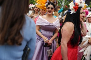 The scene at Central Park Hat Luncheon.