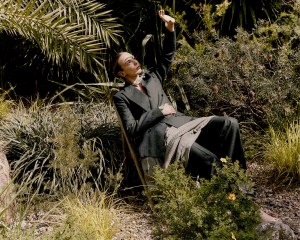 Victoria Beckham wool jacket and trousers; Calvin Klein Collection viscose and silk dress; Khaite leather pumps; Christina Caruso 14-karat yellow gold-plated brass 
oval earrings and 14-karat yellow gold plated brass Triple ring; Bulgari B.zero 18-karat yellow gold and stainless steel 
two-band ring; Cartier rose gold, white gold and yellow, all 18 karats, gold Trinity ring.