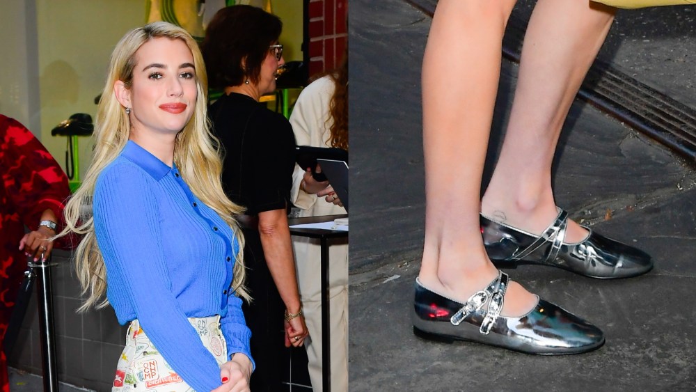 Emma Roberts attends the Longchamp Jeremy Scott exhibit at La Maison Unique in SoHo on May 26, 2026 in New York City.