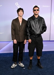 Josh Dun and Tyler Joseph of Twenty One Pilots at The 52nd American Music Awards held at the MGM Grand Garden Arena on May 25, 2026 in Las Vegas, Nevada.