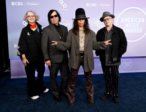Dawn Richardson, Roger Rocha, Linda Perry and Christa Hillhouse of 4 Non Blondes at The 52nd American Music Awards held at the MGM Grand Garden Arena on May 25, 2026 in Las Vegas, Nevada.
