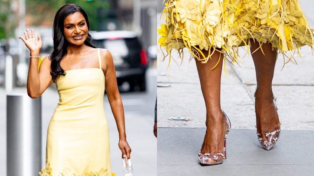 Mindy Kaling is seen at 'Good Morning America' on May 27, 2026 in New York City.