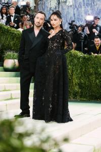 Anthony Vaccarello and Zoe Kravitz at The 2026 Met Gala Celebrating "Costume Art" held at The Metropolitan Museum of Art on May 04, 2026 in New York, New York.