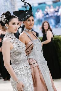 Ejae and Giovanna Battaglia Engelbert at The 2026 Met Gala Celebrating "Costume Art" held at The Metropolitan Museum of Art on May 04, 2026 in New York, New York.