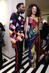 Colman Domingo and Chase Infiniti at The Mark Hotel before the 2026 Met Gala: "Costume Art" on May 4, 2026 in New York, New York.