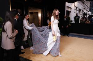 Hunter Schafer at The Carlyle: 2026 Met Gala Departures held at The Carlyle on May 04, 2026 in New York, New York.