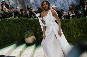 Ayo Edebiri at The 2026 Met Gala Celebrating "Costume Art" held at The Metropolitan Museum of Art on May 04, 2026 in New York, New York.