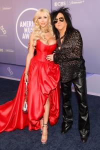 Josie Stevens and Steve Stevens at The 52nd American Music Awards held at the MGM Grand Garden Arena on May 25, 2026 in Las Vegas, Nevada.