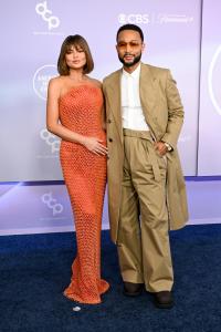 Chrissy Teigen and John Legend at The 52nd American Music Awards held at the MGM Grand Garden Arena on May 25, 2026 in Las Vegas, Nevada.