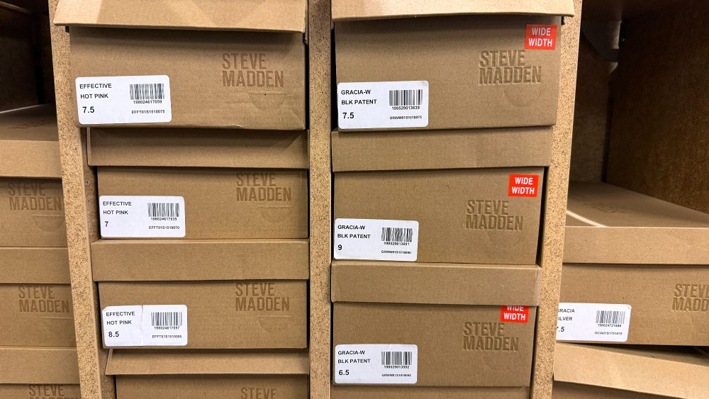 Steve Madded brand shoe boxes