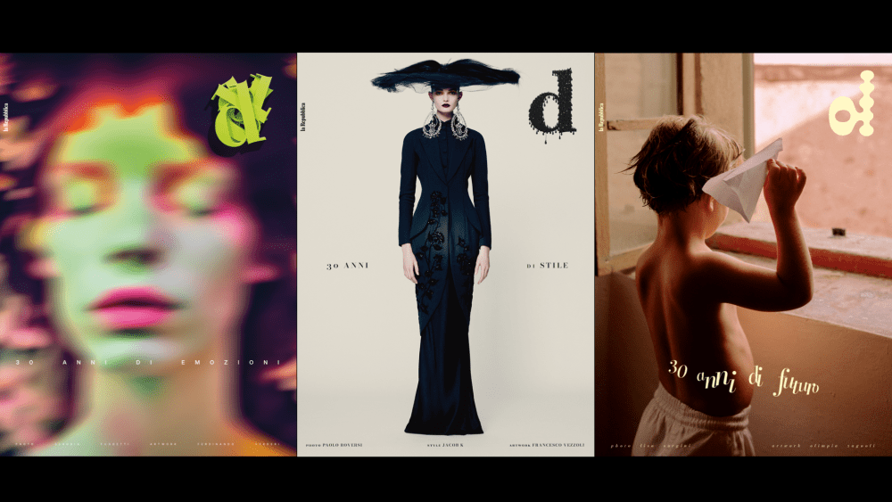The three covers of D magazine's 30th anniversary issue.