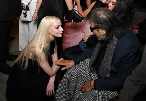 Anya Taylor-Joy and Al Pacino at the Dior 2027 Cruise Collection Show held at LACMA on May 13, 2026 in Los Angeles, California.