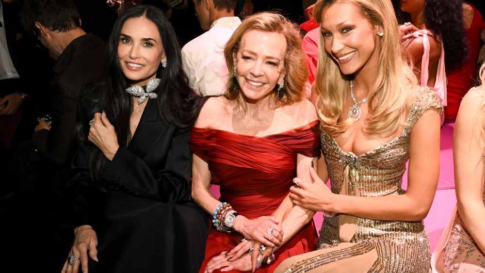 Demi Moore, Caroline Scheufele and Bella Hadid
