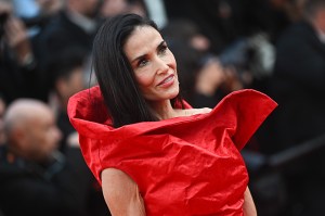 Demi Moore at the premiere of 'Fatherland' at the 79th Festival de Cannes held at Palais des Festivals on May 14, 2026 in Cannes, France.