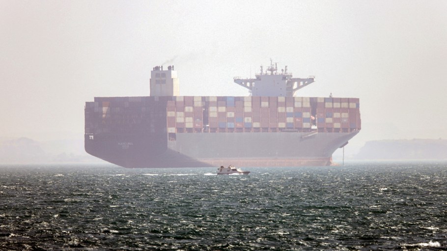 The escort occurred a day after President Donald Trump said the U.S. was launching "Project Freedom," an effort to help guide stranded ships through the conflict-ridden passage.