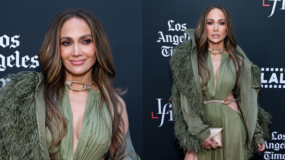 Jennifer Lopez wears Bronx Banco at the 2026 Los Angeles Latino International Film Festival (LALIFF) on May 27 in Los Angeles.