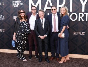 Henry Short, Martin Short and Oliver Short at the "Marty, Life is Short" Los Angeles premiere held at The Egyptian Theatre on May 06, 2026 in Los Angeles, California.