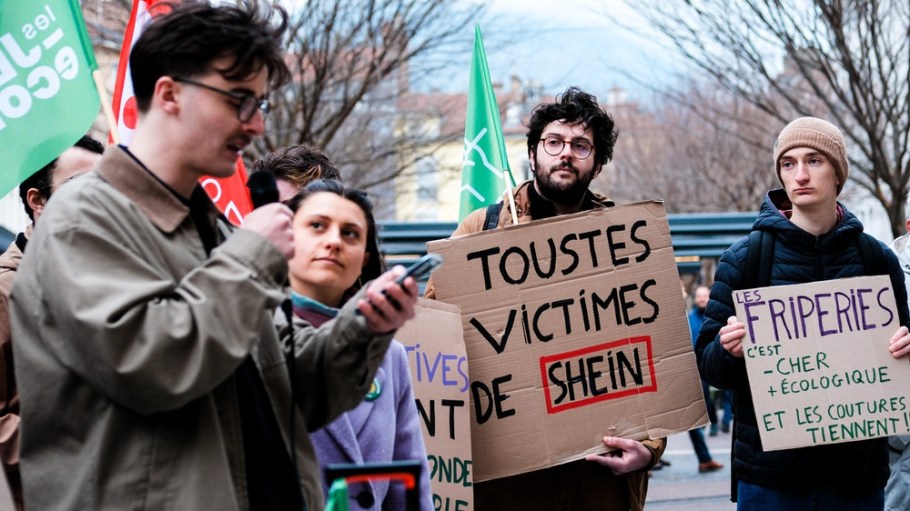 Shein protest in Paris